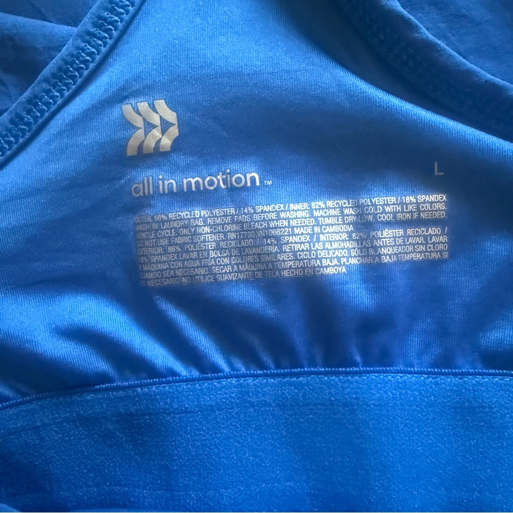 All in Motion Blue Swim Tank Dress - Picture 2 of 5